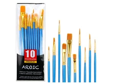 Best Model Miniature Paint Brushes Small Detail Art Paint Brush with Set 10 Pcs