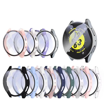 MARKENLOS Hülle für Samsung Galaxy Watch 7 40mm / 44mm Schutzglas Case Display Panzerfolie