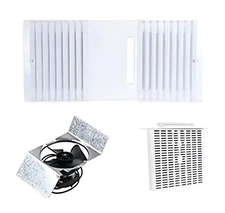 Rush Hampton / TekQuest CA-90 Ductless Exhaust Kit. Fan, Grill, & Filter - WHITE