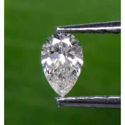 1.15 Ct Natural White Diamond Pear Shape VVS1 D Grade Certified A83