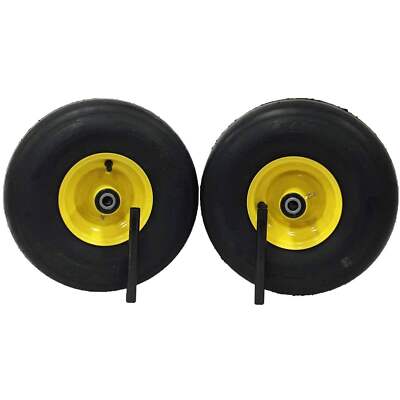 2) Pneumatic Tire Assemblies 15x6.00-6 Fits John Deere Z997R