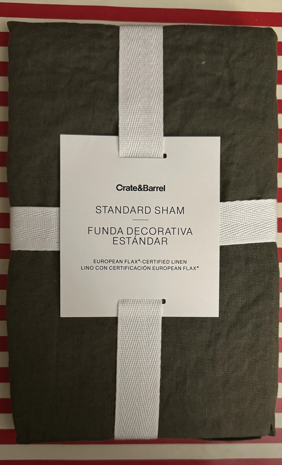 Crate & Barrel European Flax Linen Sham - Thumbnail 2