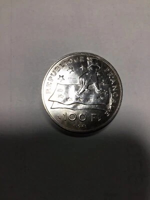100 Francs Descartes 1991 Essai Argent 1850 Exemplaires - Photo 1/2