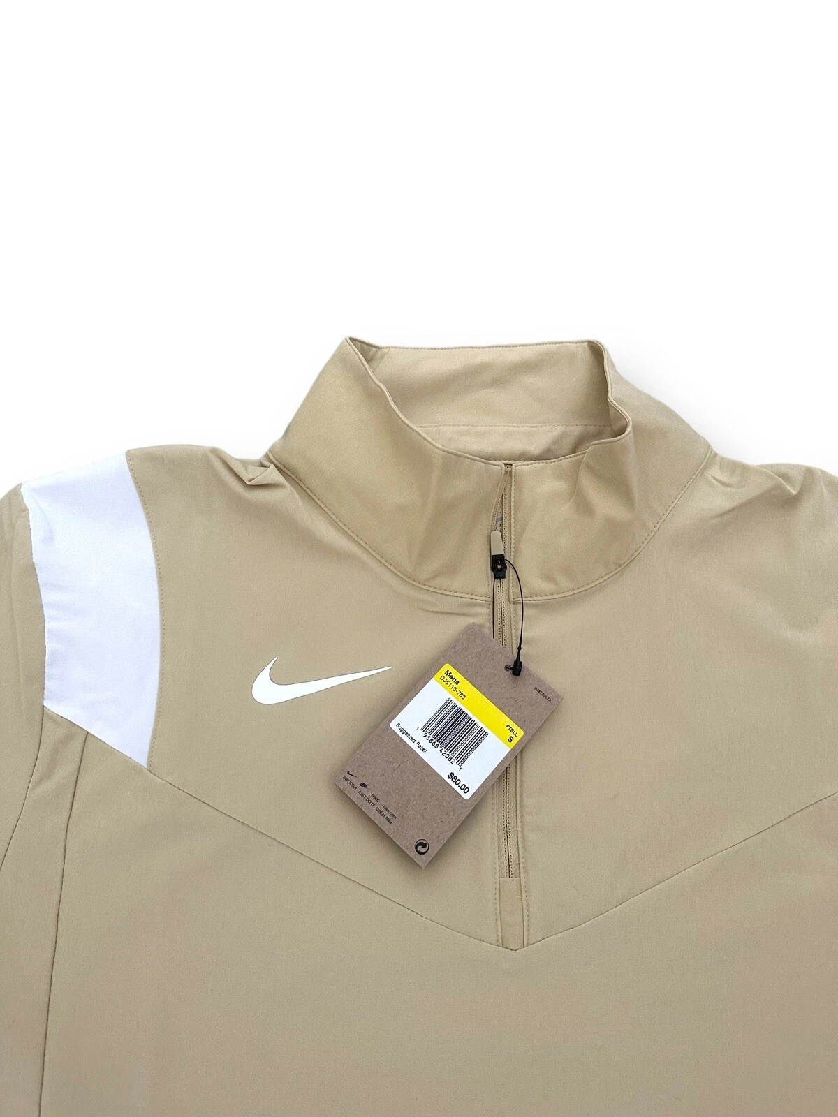 Nike Coach Maglione 1 4 Zip Manica Corta Beige DJ5113 783 Taglia S