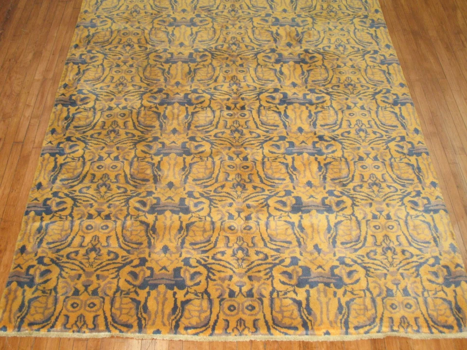 Preciosa alfombra decorativa turca Oushak Ushak Konya de colección talla 7x10 Foto 3 de 4