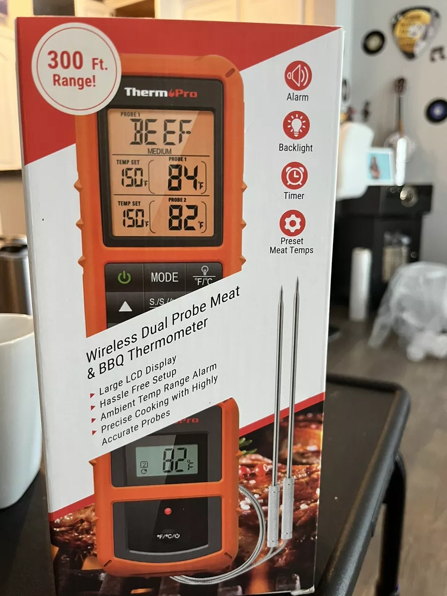 ThermoPro TP20 Digital Wireless Meat Thermometer Dual Probe BBQ