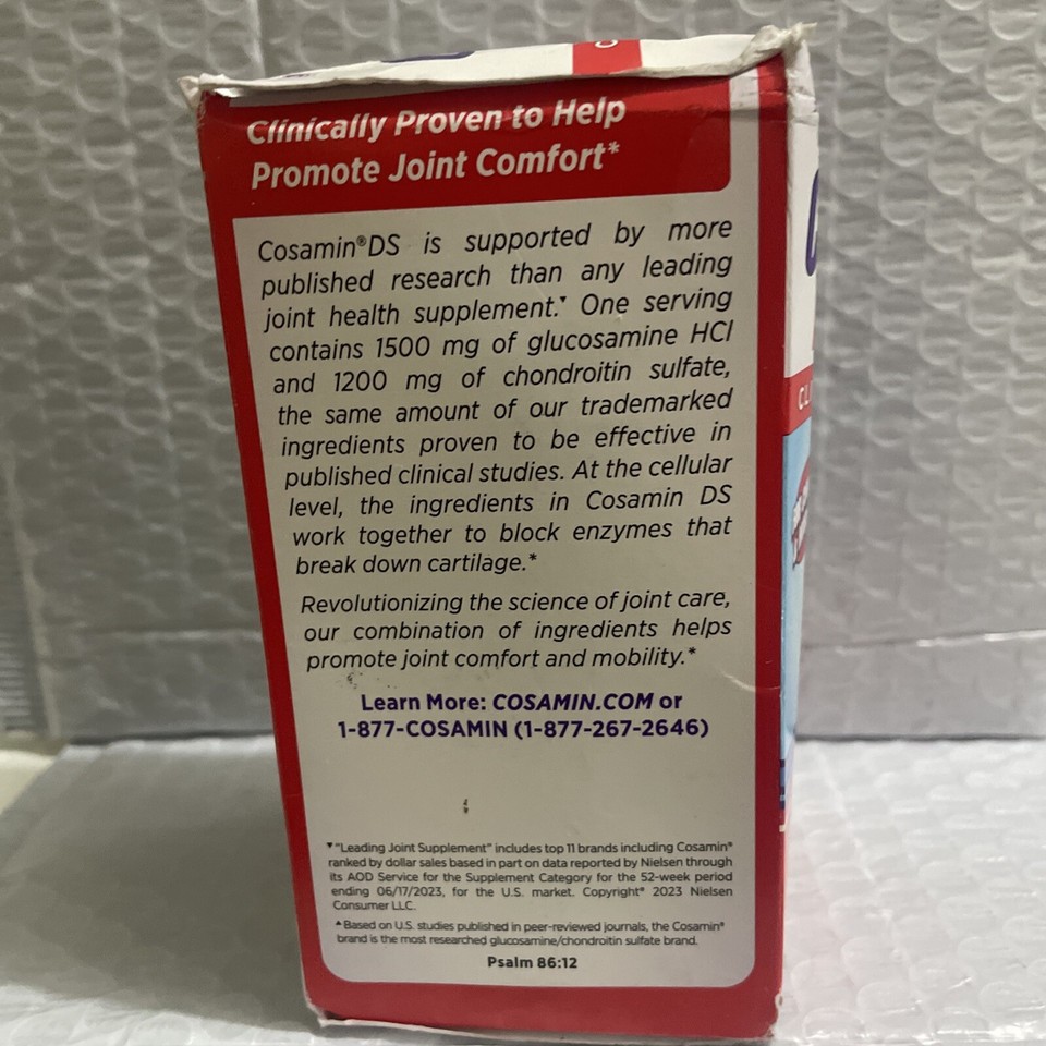 150 caplets Cosamin DS Joint Health w/ Glucosamine &amp; Chondroitin Exp:12 ...