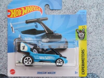 Hot Wheels Draggin Wagon – Experimotors 1/5 – Blauer Die-Cast Flitzer Im Maßstab 1:64 – Nummer 22/250 Hot Wheels Draggin Wagon – Experimotors 1/5 – Blauer Die-Cast Flitzer Im Maßstab 1:64 – Nummer 22/250
