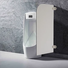 Urinal Screen Toilet Partition, Wall-Mounted Men Urinal Partition Screen, Urinal