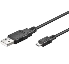 USB 2.0 MICRO USB CABLE 1 MT BLACK Charging Cable Data Charger for Samsung