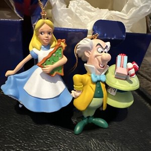 Disney Grolier Presidents Edition. Mad Hatter And Alice. Christmas Tree Decor