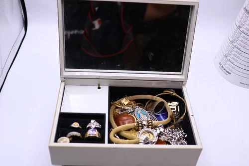 Grand iris otargiri music box FULL jewelry lot costume fashion vintage