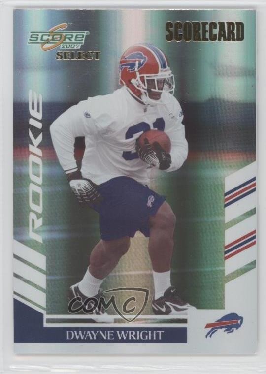 2007 Score Select Rookie Scorecard 8/100 Dwayne Wright #393 Rookie RC 0b3