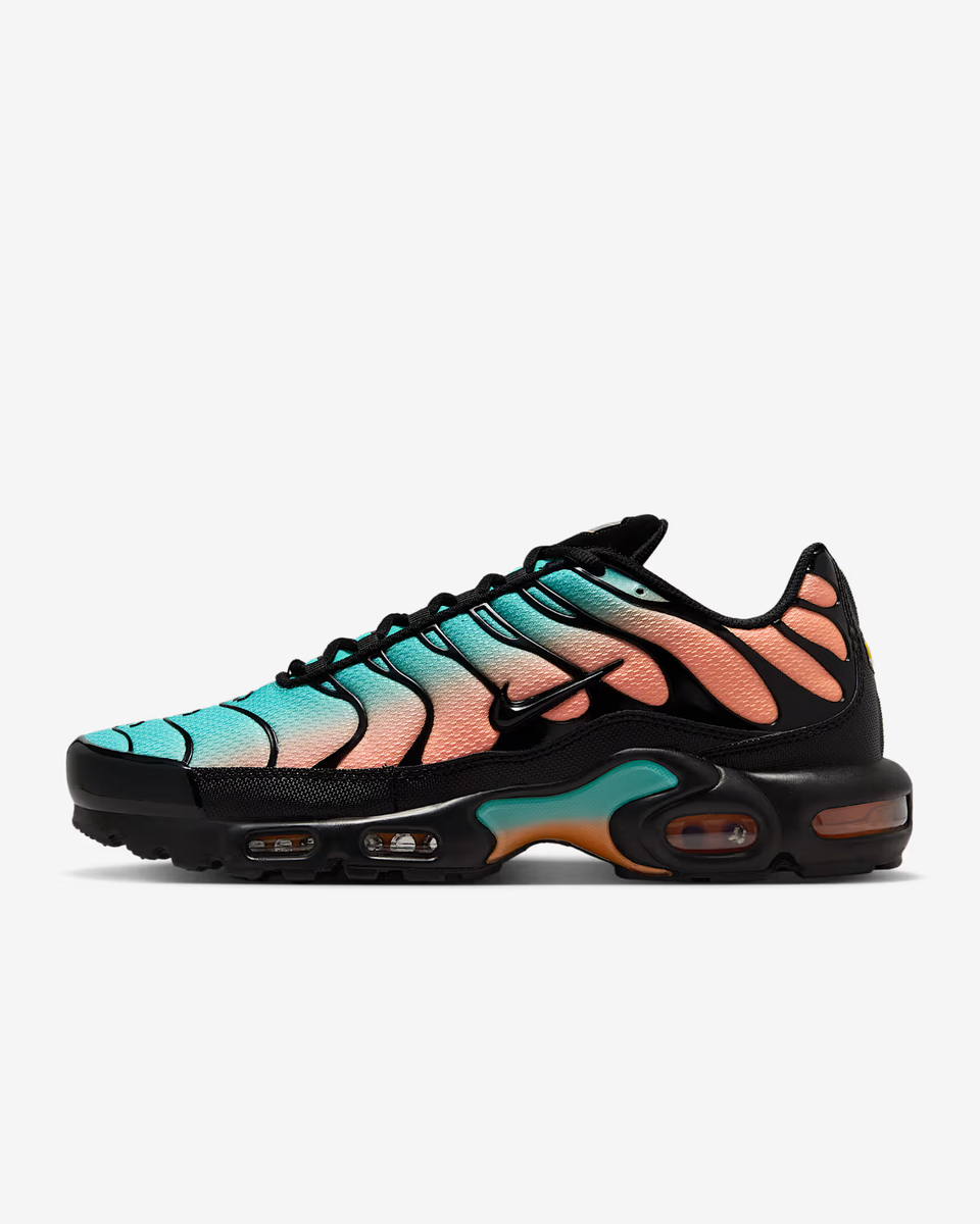 シューズ Nike Air Max Plus UK 8 (27cm) Nike Air Max Plus Shoes Black Aurora Green Orange Pulse Men's