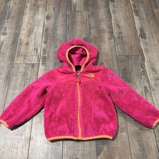 North Face Pink Oso Fleece Hoodie Jacket Size 2T