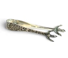 S Kirk & Son Co "Repousse" Sterling Sugar Tongs, Claw/Talon Ends, 3.25", 19g