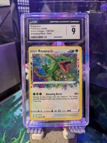 Rayquaza 138/185 Swsh04: Vivid Voltage Holo CGC 9! MINT!