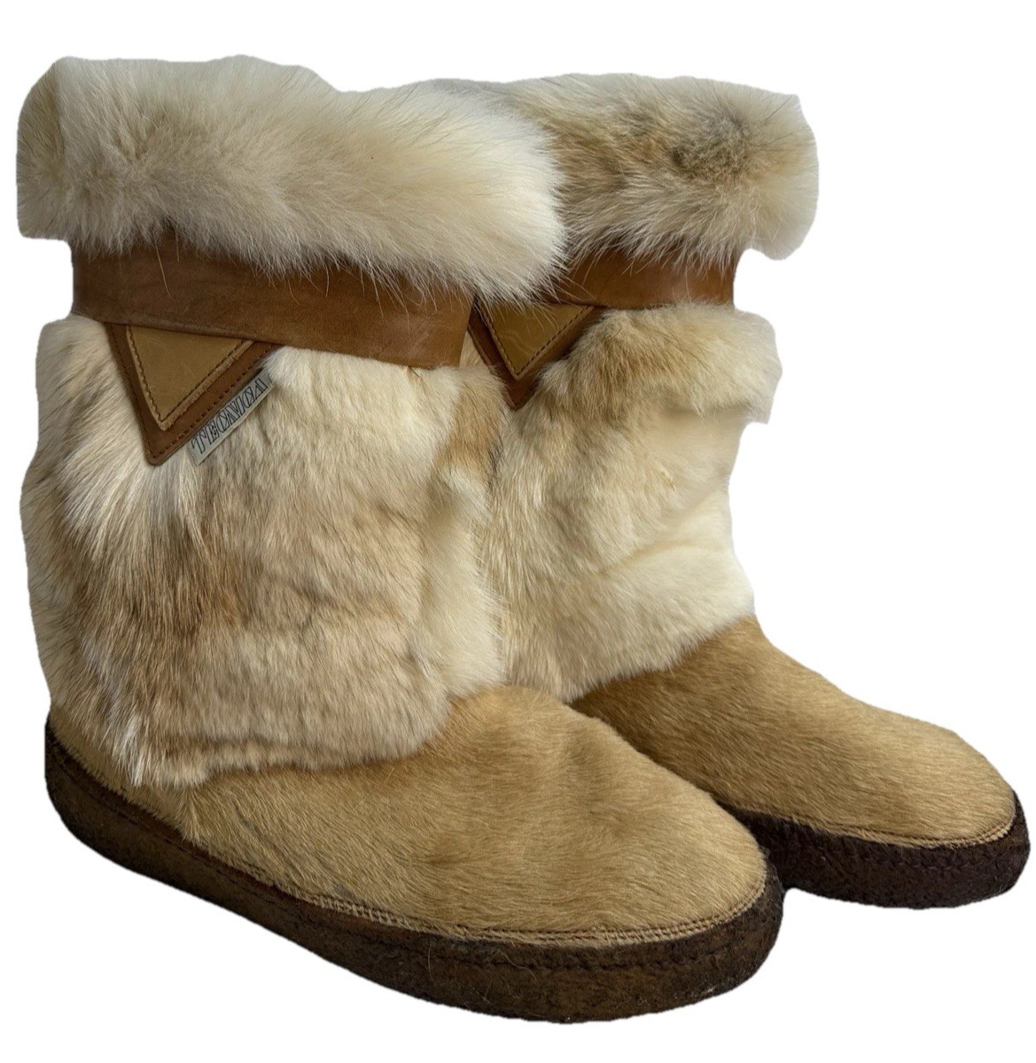 Tecnica Tostado Piel de Cabra Pelo Cuero Apres Skandia Esquí Invierno Botas Italia Talla 46