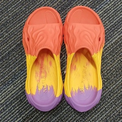 Merrell Hydro Slide 2 Orange and Purple Women's size 7 Pool Slides