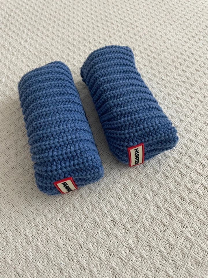 Nuevo en Caja Hunter Original Calcetines Bota Alta - Azul Ozono - M Foto 3 de 4