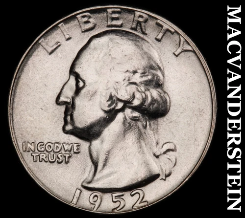 1952 Washington Quarter- Silver Choice Gem Brilliant Uncirculated Luster #i8033