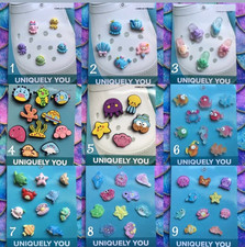 Handmade 5 10 pack Sea Animals fish seashell Octopus shoe charms Set