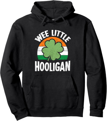 HOT-Wee Little Hooligan Shamrock Saint Patricks Day Unisex Hooded Sweatshirt