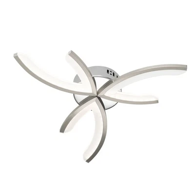 Wofi LED Deckenleuchte Kelton 6 flammig Silber 12W/230V 700lm 3000K 52x52x5cm - Bild 1 von 2