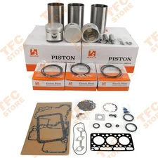 D750 Overhaul Rebuild Kit STD With Full Gasket Kit For Kubota Diesel Engine