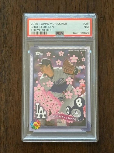 2025 Topps Tokyo Series Takashi Murakami #25 Shohei Ohtani Pitching PSA 7