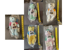 NSYNC - 5 PLUSH BEARS - DATED 2000 - IN ORIGINAL PACKAGING