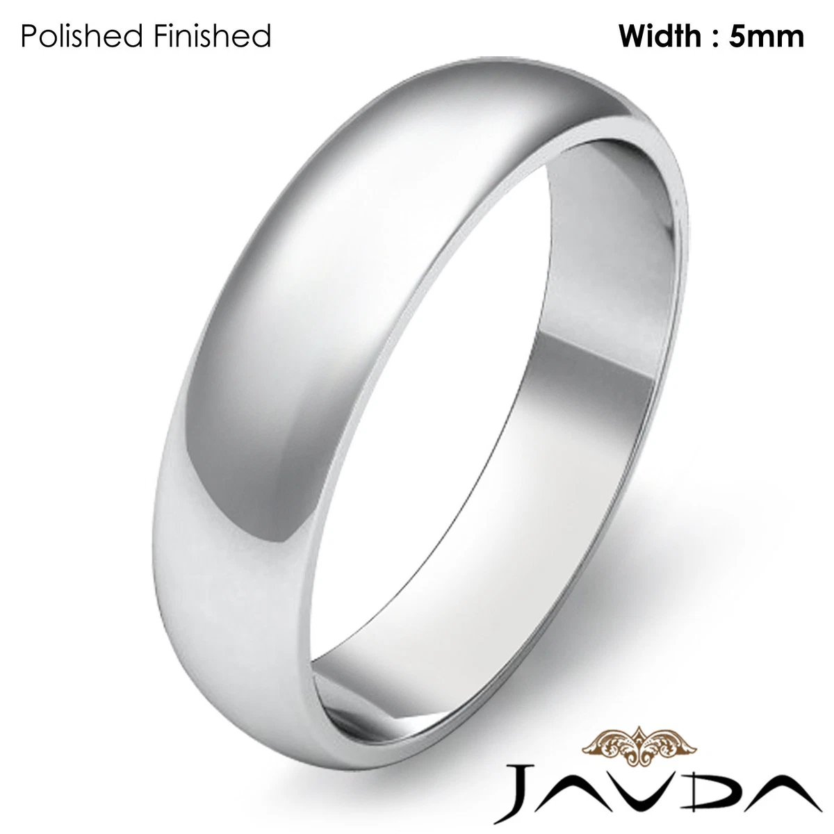 Mens 5mm platinum wedding band deals