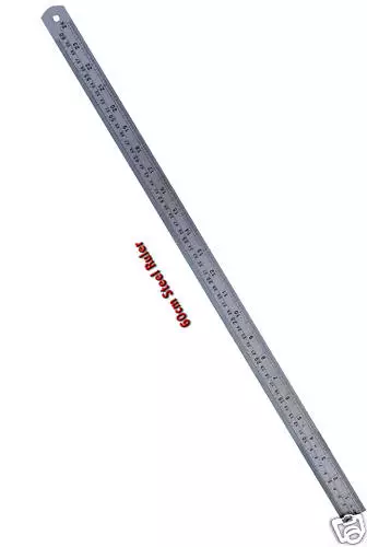 60cm Or 24inch Stainless Steel Long Ruler On Solid White High-Res Stock  Photo - Getty Images