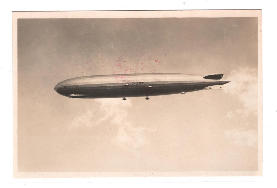 GERMANY AIRSHIP Real Photo Postcard Superb GRAF ZEPPELIN An Bord 1928 CDS MA2101 - Image 2 of 4
