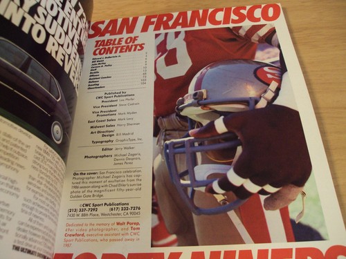 1987 SAN FRANCISCO 49ers FOOTBALL Yearbook~EIGHT Player SIGNATURES~ - Picture 2 of 11