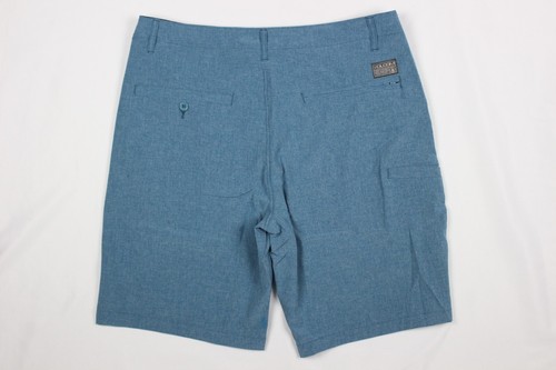 Pantalones Cortos Híbridos Volcom Para Hombre Elásticos Desteñidos al Sol Azul Índigo 9.5" Entrepierna - Imagen 2 de 4