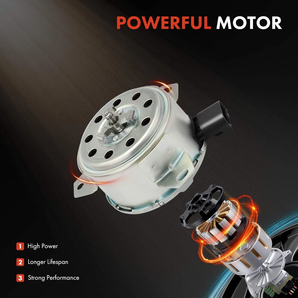 Motor de refrigeración del ventilador del radiador para Chevy Silverado 1500 GMC Sierra 1500 HD Cadillac Foto 4 de 4