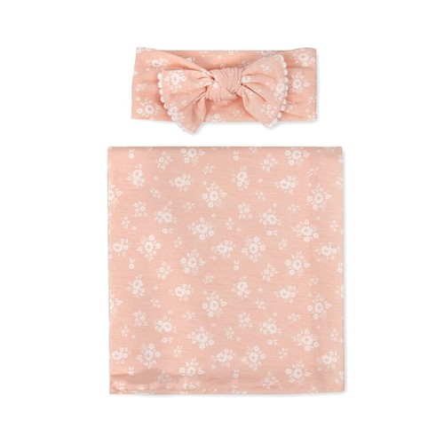 2pcs Newborn Baby Cute Floral Animal Swaddle Wrap Receiving Blanket with Hat Set - Afbeelding 6 van 26