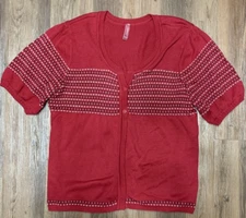 Women's 26W Gitano Knit Top Blouse Short Sleeve  100% Cotton