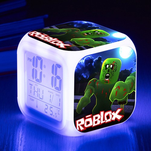 SALE Cartoon Alarm Clock 7 Color Changing Night Light Alarm Clock Kids Toy Gift - Picture 41 of 48