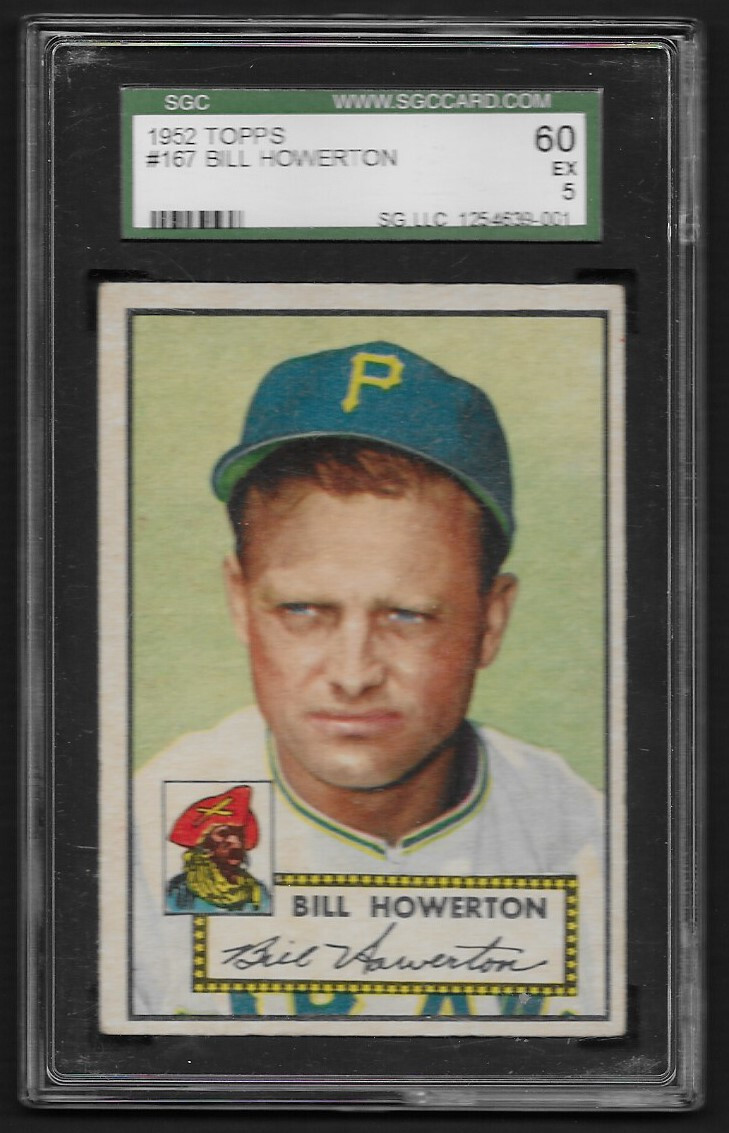 Bill Howerton 1952 Topps #167 SGC 5