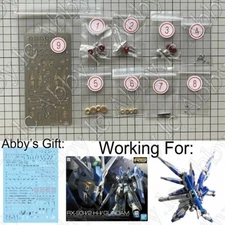 for RG 1/144 Hi-Nu v Model Metal Details Add-on Part Set w/ Etch+Decal RX-93-v2