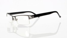 Men Deluxe Gun Frame Multifocal Progressive Reading Glasses for reading 1 to 4