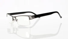 Men Deluxe Gun Frame Multifocal Progressive Reading Glasses for reading +1 to +4