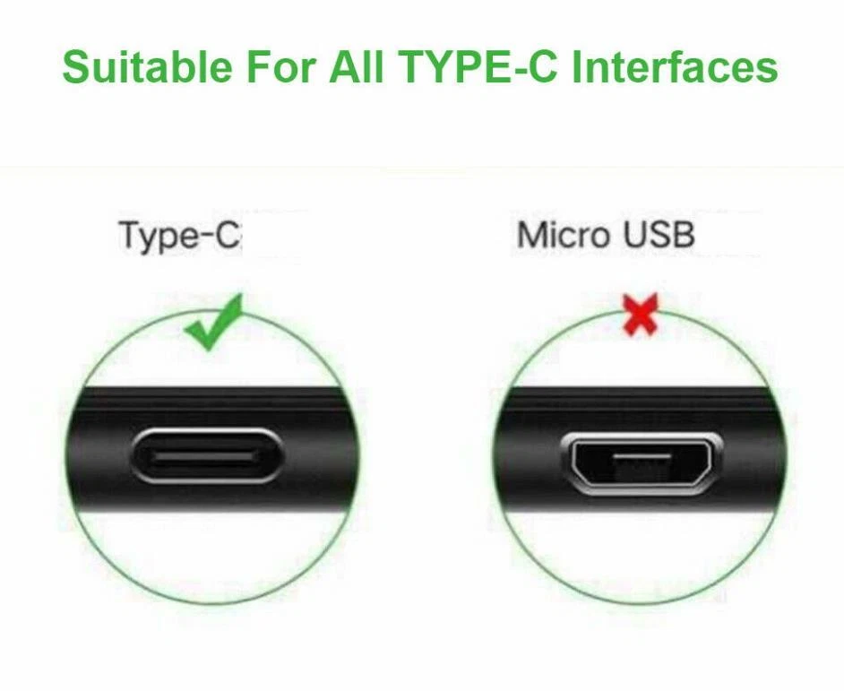 2 Pack OEM USB C Cable Type C Fast Charger For Samsung Galaxy S8 S9 S10 Plus  - Image 3 of 4