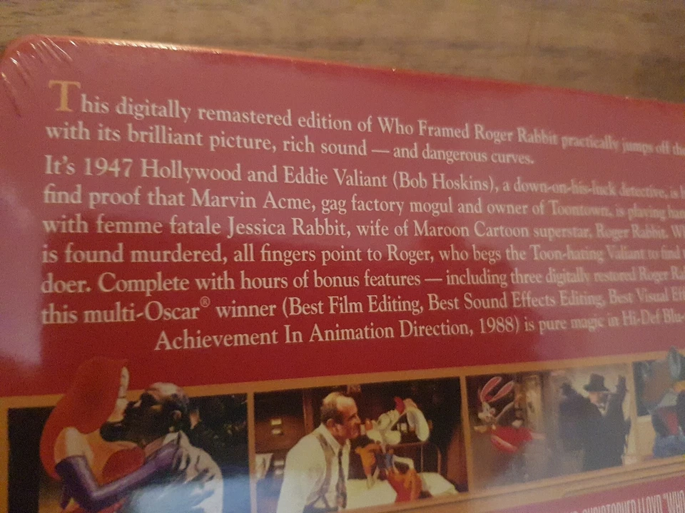 Who Framed Roger Rabbit Limited Edition UK Blu-ray Steelbook NEW SEALED  - Image 3 of 4