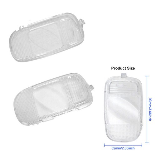 2PC Overhead Console Dome Light Lens For 02-10 Dodge Ram 5183270AA 5183271AA NEW - Picture 7 of 13