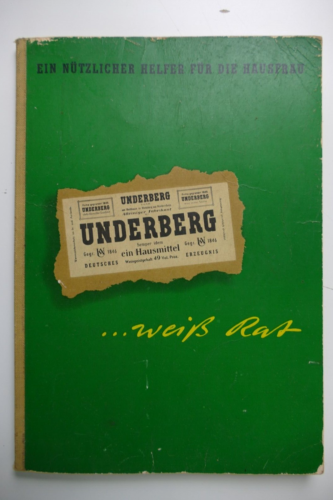 Underberg une aide utile pour la femme au foyer 3ème édition 1957 RheinbergTo-6072 - Photo 1/8