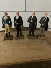 Vintage Marx Presidents 2 3/4" Figures Washington, J.Q.Adams, Arthur, Roosevelt