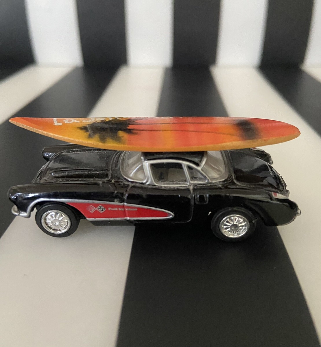 1957 Chevrolet Corvette 1/64 DIECAST COLLECTOR CA. Surfboard Blk